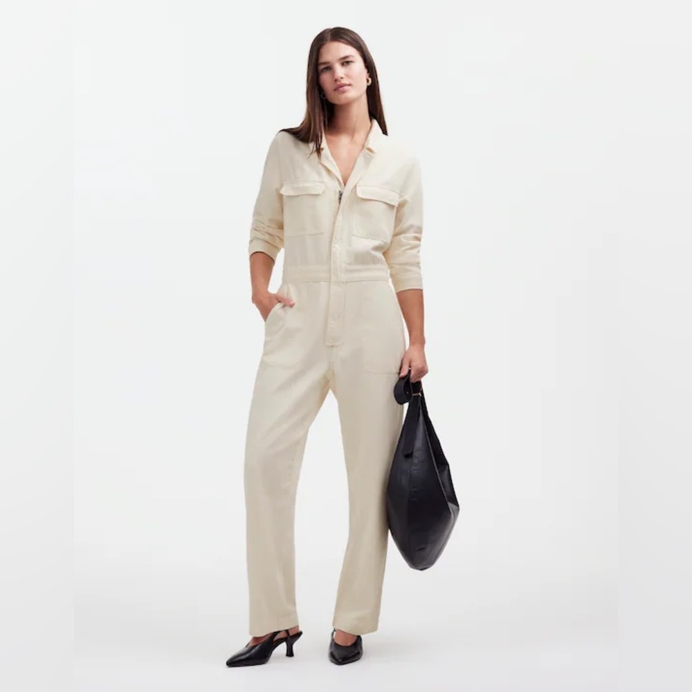 Madewell Utility Coveralls in Vintage Ivory